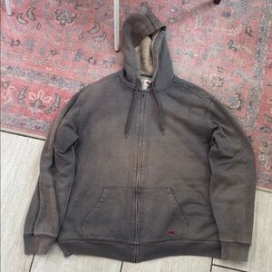 Levi’s Perfect Sunfade Gray Sherpa Lined Hoodie XL